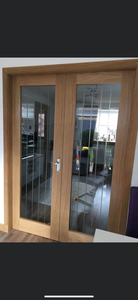 glazed oak doors